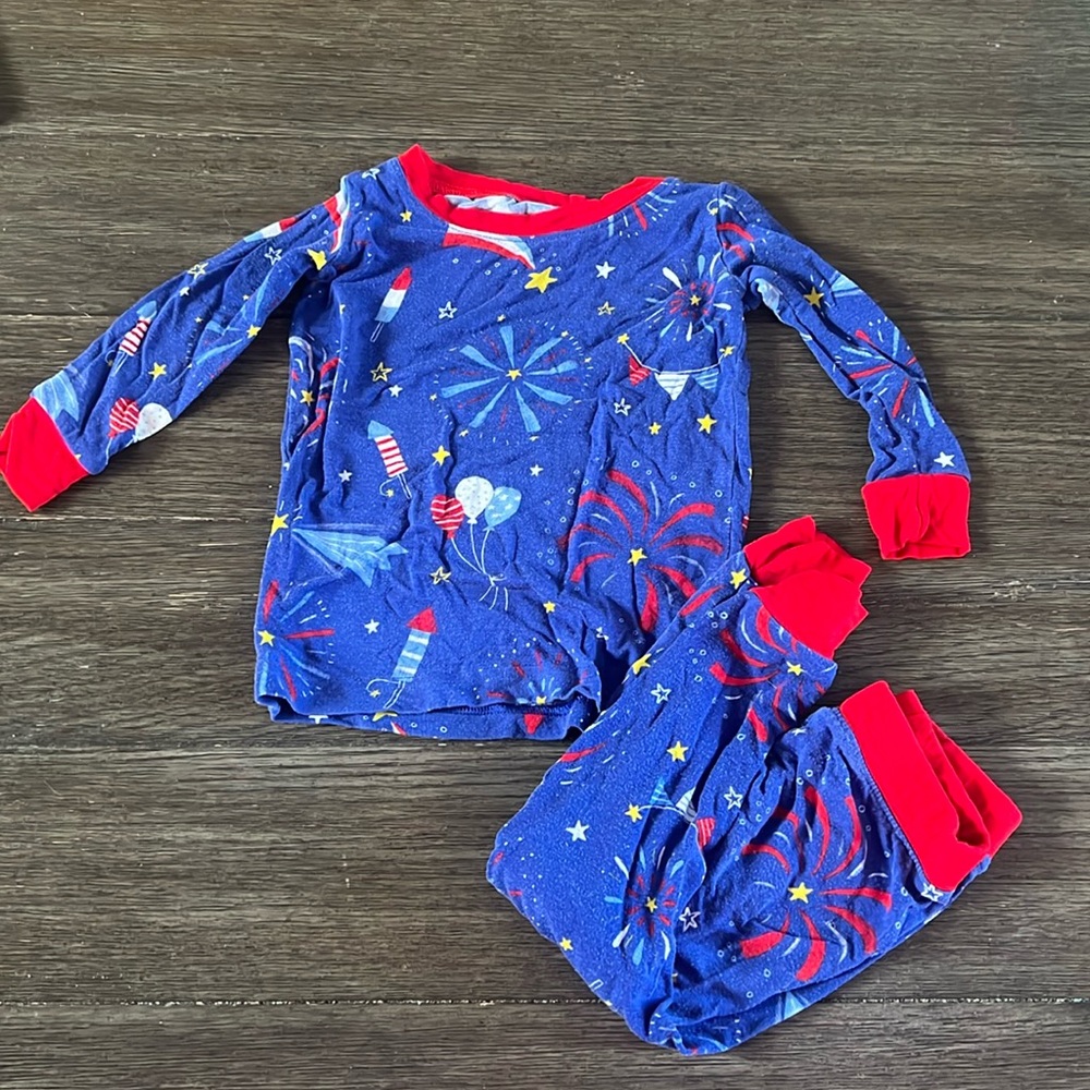 Little Sleepies Firecracker long sleeve and pants set